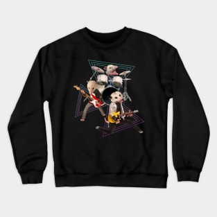 Possum Rock Band Funny Crewneck Sweatshirt